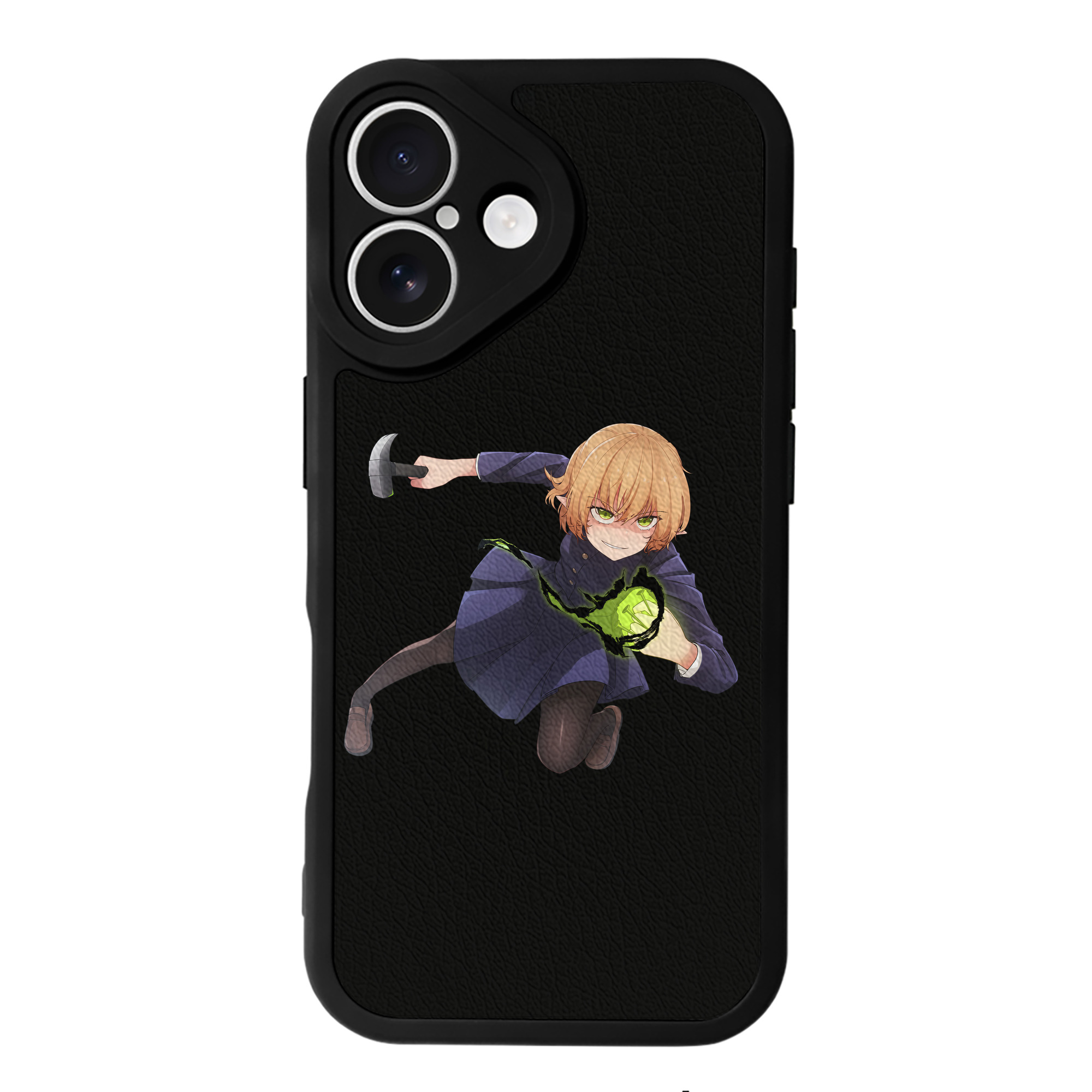 （画像用） 呪術廻戦 Jujutsu Kaisen 【iPhone 16シリーズ対応】シリコンスマホケース（レザー調） 材質：シリコン
